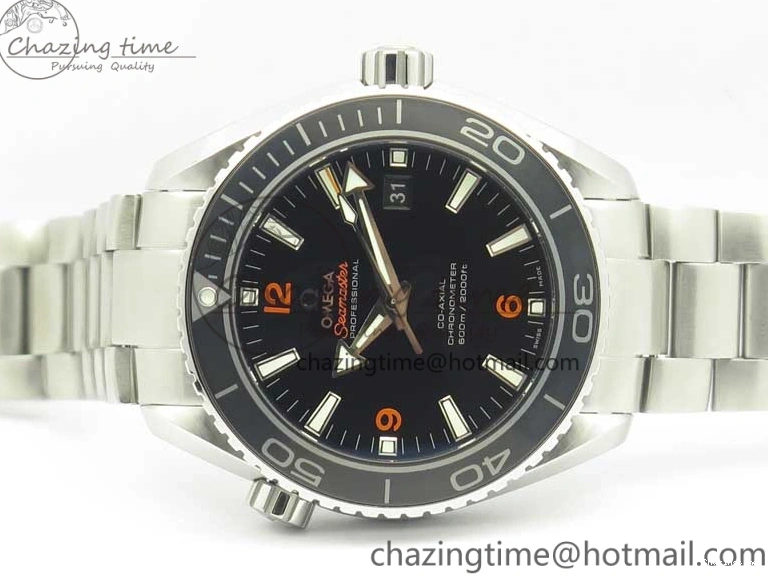 0117 Durable Planet Ocean Professional Ceramic Bezel 45.5mm 1:1 VSF Best Edition Orange Markers on SS Bracelet A8500 Super Clone 8052